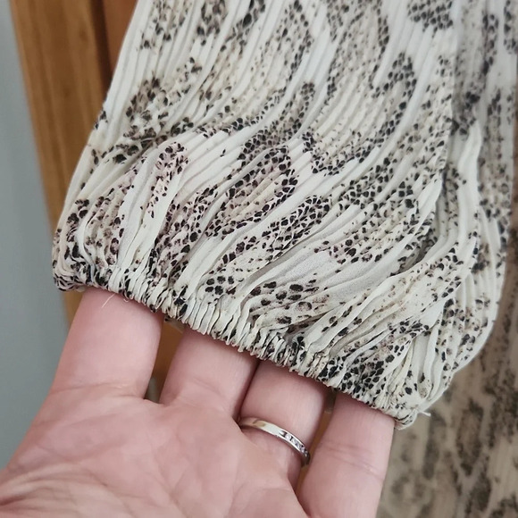 Anthropologies-Current Air Olivia Snake-Printed Flowy Midi Dress Size Medium - Picture 8 of 15